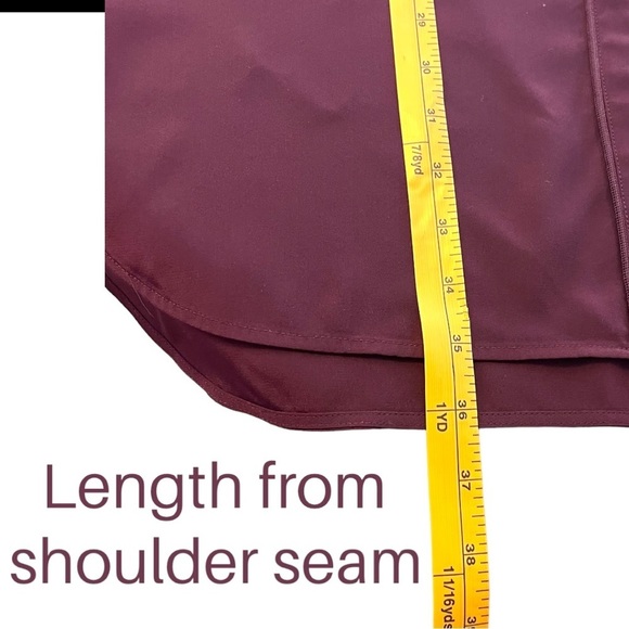 Vince Designer Burgundy Silk Shirt Dress - Picture 12 of 16